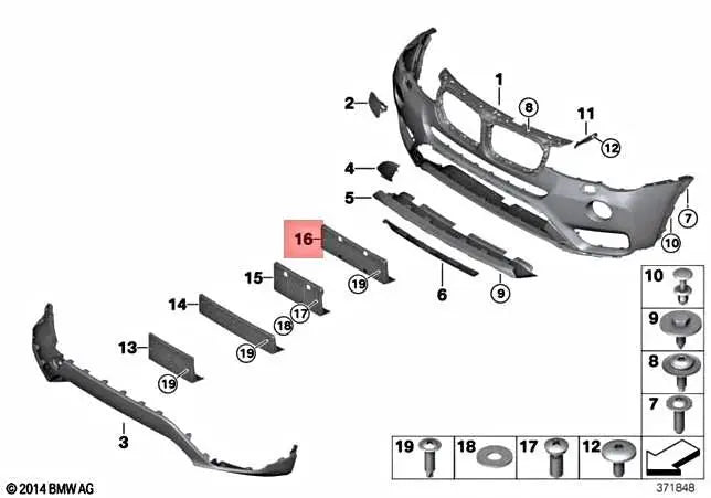 51117338531 Holder | Precision License Plate Mount for BMW X4 F26 (2015-2017)