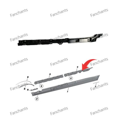 Applicable to 2012-14 BMW 5 Series F10 lower skirt rear bracket 51777207937 51777207938 FANCHANTS China Auto Parts Wholesales