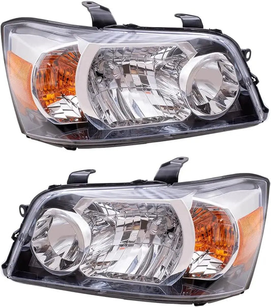 81130-48280 aftermarket Head Lamp compatible with Toyota 81130 48280 81170 48280 Passenger Side Headlight Unit Assembly Highlander