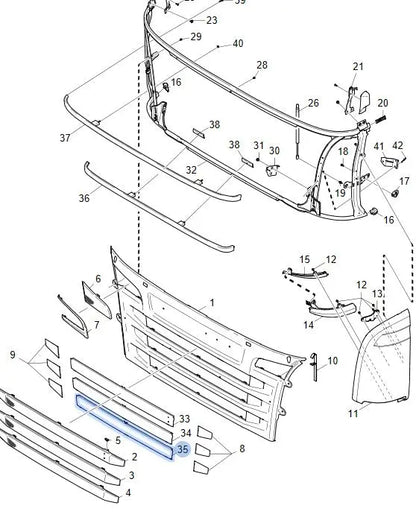 CHINA Factory Wholesale 2022971 PANEL GARNISH(LOWER) for SCANIA 1995-2016 FANCHANTS China Auto Parts Wholesales