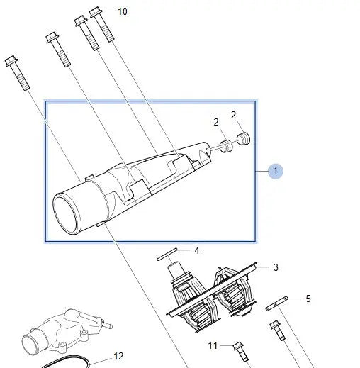 CHINA Factory Wholesale 2298304 THERMOSTAT HOUSING COVER for SCANIA 1995-2016 FANCHANTS China Auto Parts Wholesales