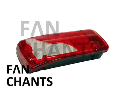 FANCHANTS 1756754 1906552 2021579 2129985 Tail lamp, left, with license plate lamp E-MARK Scania L-/P-/G-/R-/S-Series FANCHANTS Aftermarket Auto Parts