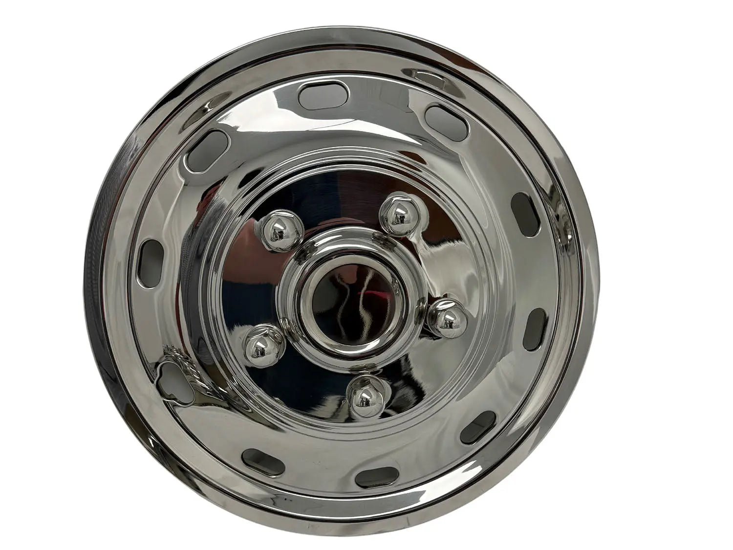 FANCHANTS Ford Transit/ E-Transit Stainless Steel VFK4Z-1130-B Wheel Cover Set VFK4Z-1130-B Compatible with   Ford E-Transit (2022-2025), Transit 150/250/350 SRW (2015-2025) with 16" Factory Steel Wheels FANCHANTS China Auto Parts Wholesales