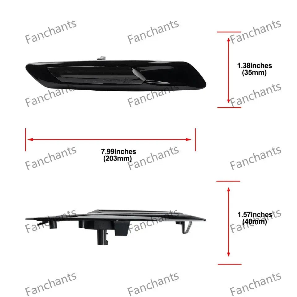 Suitable for BMW 5 Series F10 F11 E82 E87 E92 turn signal car long strip LED side light black 63137154167B 63137154168B FANCHANTS China Auto Parts Wholesales