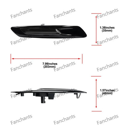 Suitable for BMW 5 Series F10 F11 E82 E87 E92 turn signal car long strip LED side light black 63137154167B 63137154168B FANCHANTS China Auto Parts Wholesales
