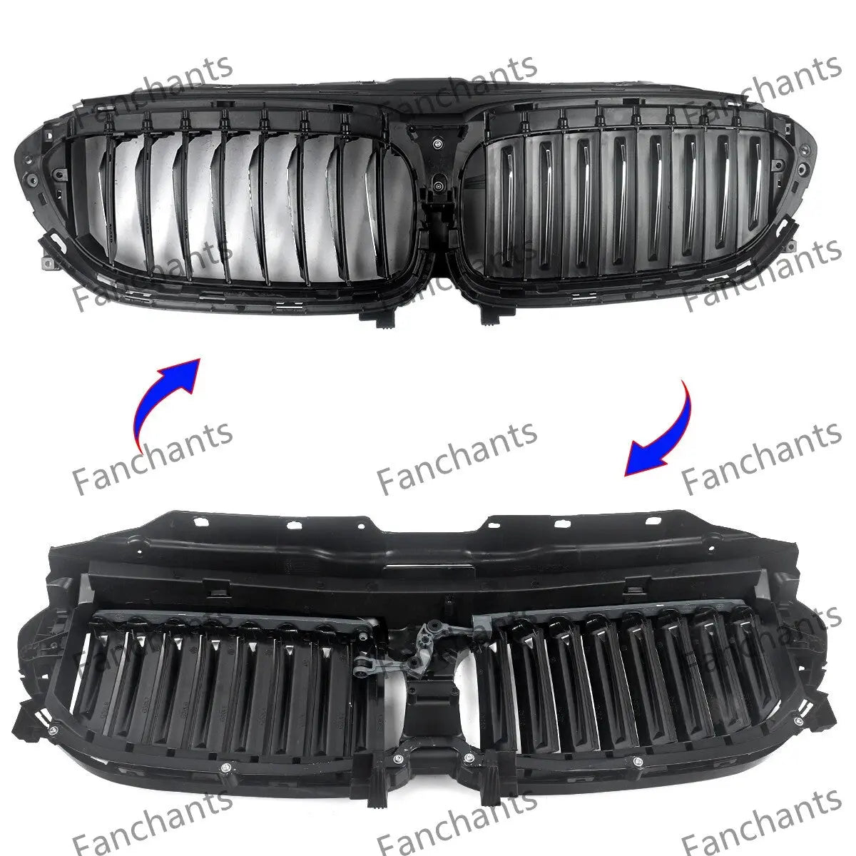 Suitable for BMW 5 Series G30 G38 530Li grille bracket with motor and air hood 51137497281 FANCHANTS China Auto Parts Wholesales