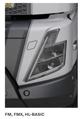 FANCHANTS 23752779 23752788 23752782 23752789  Head lamp Right Left LHD for VOLVO FMX, (BUMP-HD) EXTL-BAS FANCHANTS Aftermarket Auto Parts