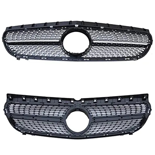 FANCHANTS Diamond Star Design Black Front Bumper Benz grille For 2015 2016 2017 2018 2019 Mercedes Benz B Class W246 B180 B200 B250 B220 Brand: Fanchants